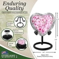 thumbnail image 3 of Pink Cherry Blossom Keepsake Urn for a Woman – This Heart-Shaped Token Is a Tender Tribute to Her Spirit, Her Grace, and the Love That Still Blooms, 3 of 5