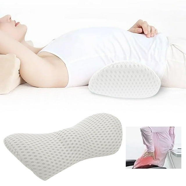 Ergonomic Memory Foam Lumbar Support Pillow for Back Chair Car Seat and Sofa Cushion