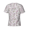 thumbnail image 6 of Vsdgher Orchids Flowers Print Men's Dry Fit Mesh Athletic Shirts Moisture Wicking Tennis T-Shirt Tops, 6 of 9