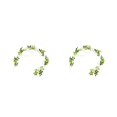 thumbnail image 2 of Wosthever Guirnalda de flores artificiales para puerta, calcomanía de falsa, tamaño compacto, accesorios de vacaciones de glicinia, suministros Blanco 1.8 m 2Conjunto, 2 of 6