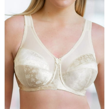 Women s Cortland Intimates 7102 Full Figure Wireless Seamed Cup Bra (Fawn 36D)