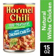 HORMEL100% Natural White Chicken Chili with Beans, No Artificial Ingredients, 15 oz