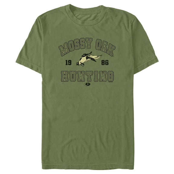 Men's Mossy Oak 1986 Hunting Logo Graphic Tee Military Green Large
