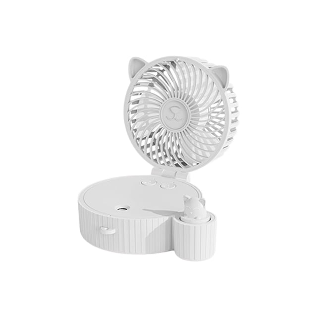 Vwrxbz Portable Air Conditioner USB Charging 3 Speed Cooler Mist Humidifier with External Water Bottle Compatibility LED Light