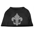 thumbnail image 1 of Mirage Pet Products  Silver Fleur de lis Rhinestone Shirts Black XS - 8, 1 of 1