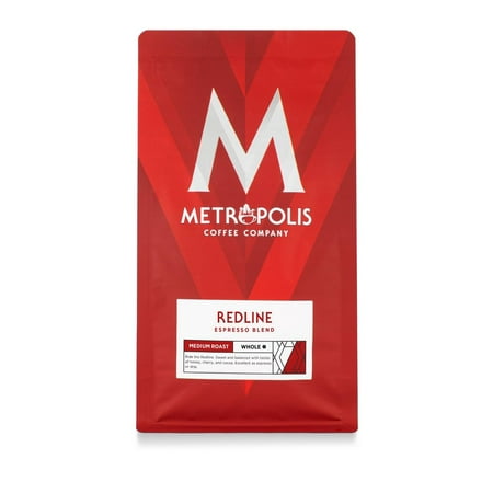 2X - Metropolis Redline Espresso Medium Dark Roast Whole Bean Coffee - 10.5oz