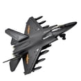 thumbnail image 3 of 1/72 modelo de avión de fuerza china J31 con soporte de exhibición avión de aleación para decoración de hogar y oficina colección de Negro Macarena avión de combate fundido a presión, 3 of 8