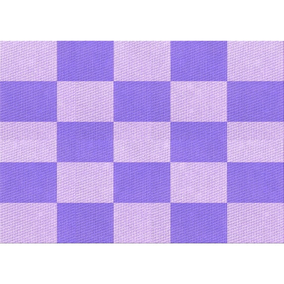 Ahgly Company Machine Washable Indoor Rectangle Transitional Mauve Purple Area Rugs, 5' x 8'