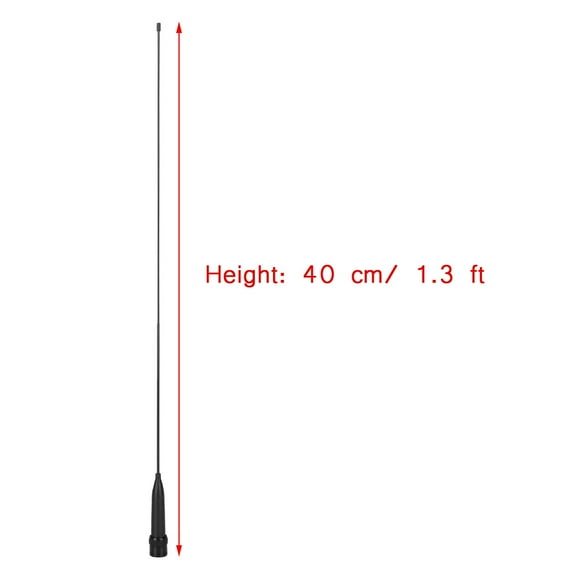 Antena blanda para walkie-talkie de banda dual UV de 10 W con conector BNC y radio bidireccional de 144/430 MHz