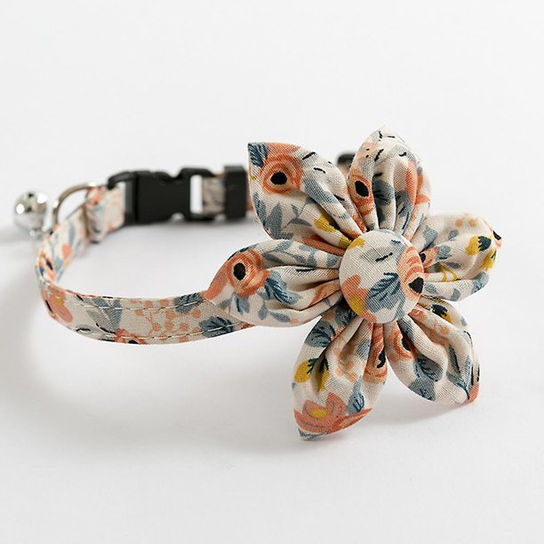 Collar para mascotas Collares para perros ajustables con regalo de flores para perros pequeños, medianos y grandes