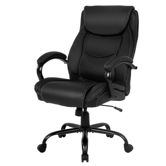 BestMassage Big & Tall Office Chair , 500lb Capacity w/Lumbar Support Ergonomic Chair ， Black