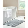 thumbnail image 2 of Olivia Gray Erin Soft Cotton Bath Mat with Durable Binding and Non-slip Backing � Machine Washable Plush Cotton Bath Rug � 20 x 32 inch � Silver, 2 of 2