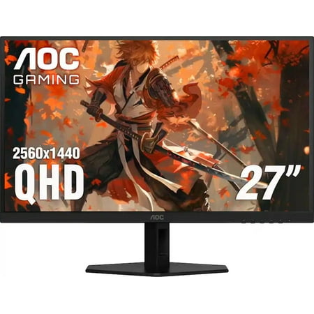 AOC Q27G40XMN 27" Class WQHD Gaming Mini LED Monitor, 16:9, Black, Red