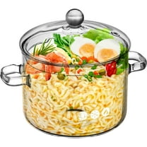 YEAHIBABY Instant Noodle Bowl High Borosilicate Glass Heat Resistant Friends Cooking at Home 1Pack