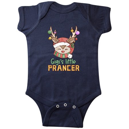 

Inktastic Gigi s Little Prancer Cute Reindeer with Ornaments Gift Baby Boy or Baby Girl Bodysuit