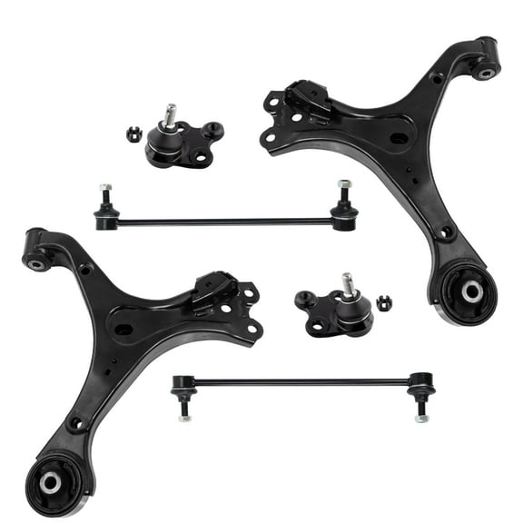 PartsW - 6 Pc Front Lower Control Arms   Lower B Joints   Stabilizer Sway Bar Links, Suspension Kit Fits Acura ILX 2013-2015/Honda Civic 2012/Honda Civic 2013