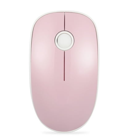 FD V8 2.4G Wireless Mute Mouse Plug & Play Slim Mice Optical Tracking Power Saving Smooth Scroll Wheel for Laptop PC