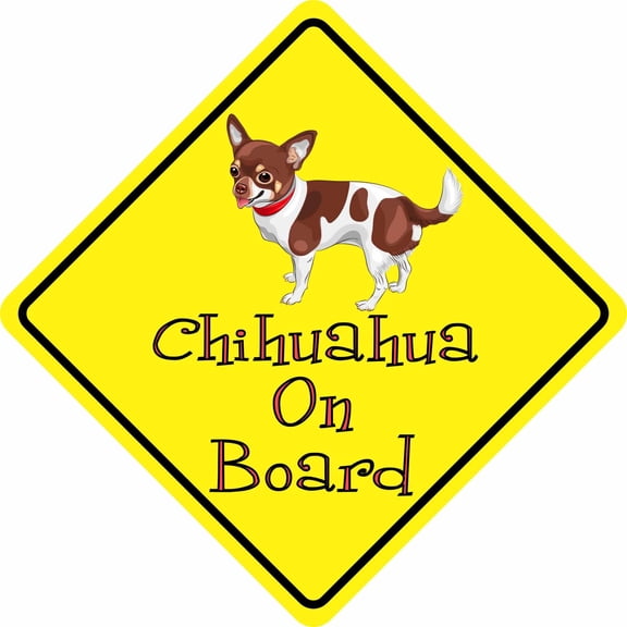 6in x 6in Chihuahua On Board Sticker
