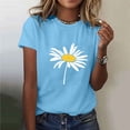 thumbnail image 2 of Otvok Tee Tops for Women, Womens Summer Tops Short Sleeve O-Neck T-Shirts Casual Dressy Business Work Blouses Outfits, 2 of 6