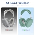 thumbnail image 3 of Funda de silicona Ensfomte AirPods Max USB-C 4 en 1, color verde pino, 3 of 6