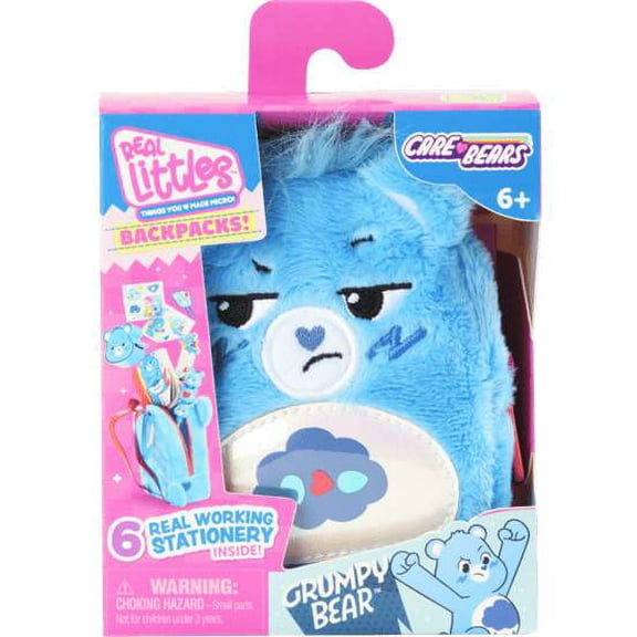 Care Bears Backpacks! Grumpy Bear Pack [1 Mini Backpack & 6 Stationary Surprises]