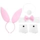 thumbnail image 3 of 1 Juego de Kit de Cosplay de conejito, diadema con orejas de conejo, Collar de pajarita, tocado de Festival, Collar, accesorios de Cosplay, 3 of 6