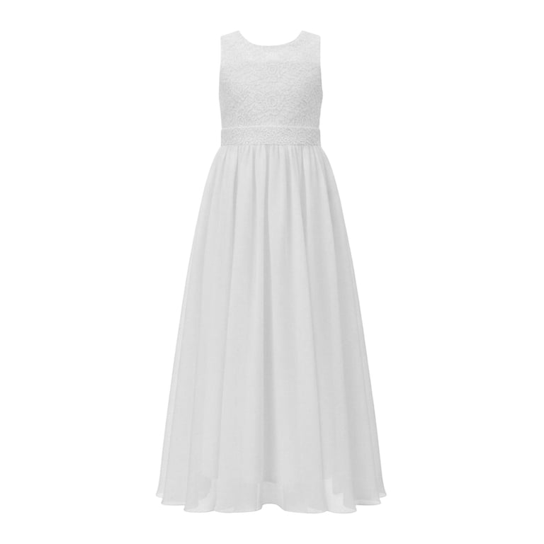 ladies size 6 dresses Casual Dresses for Girl Party Lightweight Lace Sleeveless Gown Vacation Dresses for Girl Size 6-7T