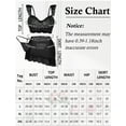 thumbnail image 7 of Ausing Lingerie Set for Women 3Pcs Bra and Panty with Mini Skirt Contrast Lace Mesh Ruffle Hem Chemise Sleepwear Date Night Outfits Black 2XL, 7 of 7