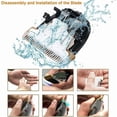 thumbnail image 4 of Professional USB Rechargeable Pet Hair Clipper, Cordless Quiet Hair Trimmer with 4 Combs, for Dogs, Cats, Pets, Neck, 4 of 4