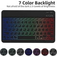 thumbnail image 4 of Bluetooth Keyboard Mouse Set For Samsung Galaxy Tab S9 Fe/s9/s8/s7 Leather Tablet Case + Rgb Backlit Keyboard + Mouse, 4 of 5