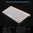 thumbnail image 5 of Mini Wireless Keyboard and Mouse Set, 2.4G Slim Compact Waterproof Combo with 33ft Range, for Mac, Apple TV, PC, Laptop, Desktop Computer, 5 of 11