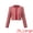 Deep Red, variant on DARING DIVA Women's Houndstooth Collarless Plaid Cropped Tweed Jacket S Black White