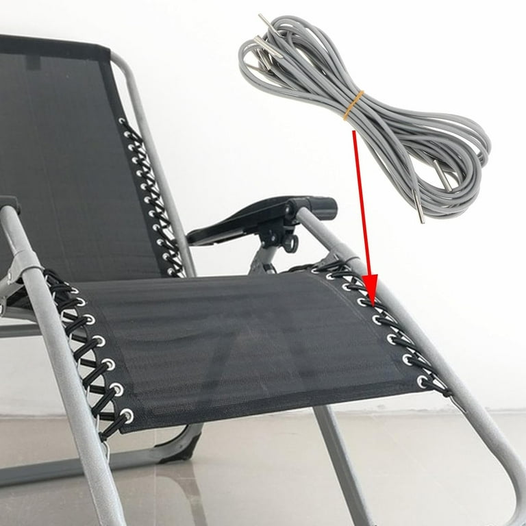 4X Replacement Cord for Zero Gravity Chair Chair Repair Cord Recliners Elastic Cord Laces for Outdoor Camping Chair Lounge Chairs Silver Gray Silver Gray Walmart