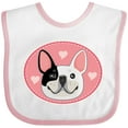 thumbnail image 3 of Inktastic French Bulldog Dog Girls Baby Bib, 3 of 4