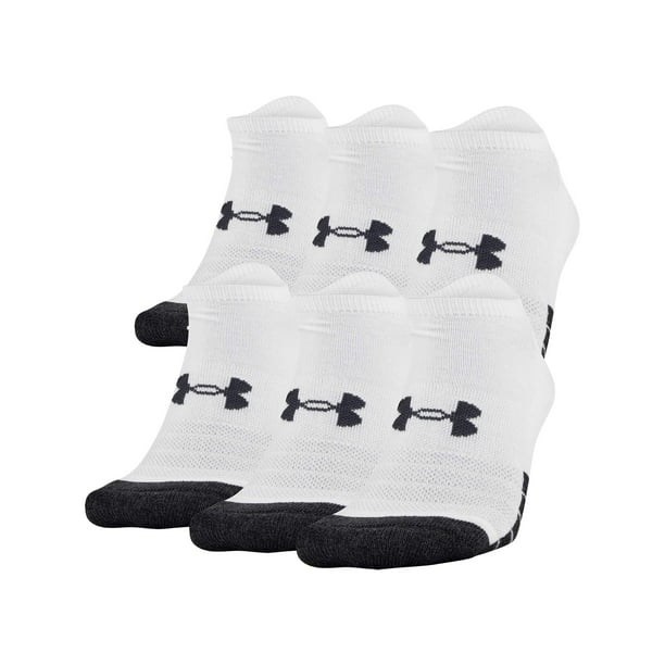 Calcetas Under Armour Performance Tech sin mostrar, 6 pares, blancas