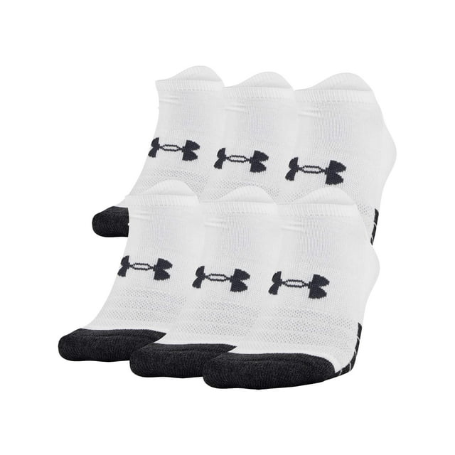 Calcetas Under Armour Performance Tech sin mostrar, 6 pares, blancas