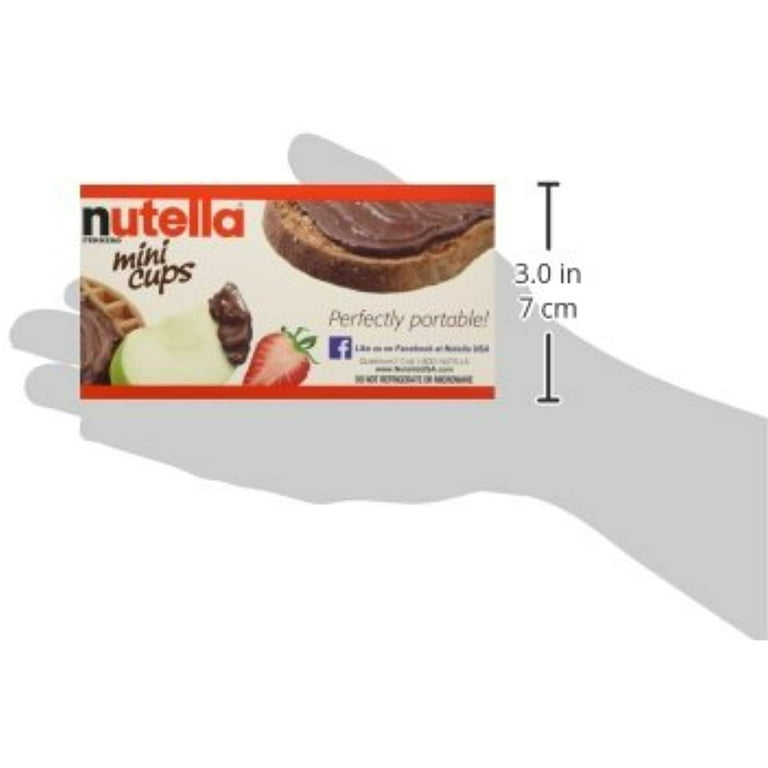 Nutella Ferrero Hazelnut Spread With Skim Milk Cocoa - Mini Cups - 3 Pack  (5.2Oz Each Box) Made In Germany