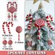 thumbnail image 1 of Mezcla de bastones de caramelo de Navidad, bolas de árbol de Navidad, adorno colgante, decoración del hogar, 2023, 1 of 4