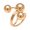 gold, variant on Glossy Circular Rings for Daily Fashion Statement Comfortable Adjustable Open Finger Rings Stylish Gift for Men and Women