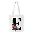 thumbnail image 1 of Bolsa de asas con inicial personalizada Regalo de acuarela floral para su carta Bolsa de tela Wmkox8yii HFSH57, 1 of 1