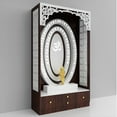 thumbnail image 2 of Wooden Temple With LED Lights Temple for Home and Office | Puja Mandir |Wall Hanging & Table Top Home Mandir / Mandir With Cabinets Storage, 2 of 3
