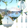 thumbnail image 6 of Hummingbird Wind Chimes, Outdoor Bird Wind Chimes, Bird Aluminum Tube Wind Chimes with S Hook, Wind Chimes for Outside, Memorial Wind Chimes, Housewarming Gifts, 6 of 6