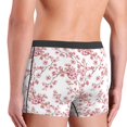thumbnail image 4 of Men's Boxer Briefs, Elegant berry blossoms cute Soft Comfy Mens Underwear Boxer Briefs Breathable With Widen Waist, 4 of 7