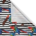 thumbnail image 3 of Ambesonne Bird Kitchen Curtains, Colorful Parrot Beak Repeated, 55"x45", Multicolor, 3 of 3
