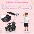 thumbnail image 4 of iYofe Ford Bronco 3-in-1 Toddler Push Car for Ages 1-3, Ride On Toy with Adjustable Parent Handle, Canopy, Safety Guardrail, Horn & Silent Wheels, Push Car for Toddlers, 4 of 8