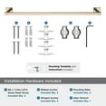 thumbnail image 5 of Amerock Appoint Golden Champagne 24 inch (610mm) Towel Bar, 5 of 8