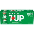 thumbnail image 6 of Simple 7UP Lemon Lime Soda, 7.5 fl oz mini cans, 10 pack, 6 of 13