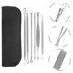 thumbnail image 2 of Suministros para eliminar puntos negros de poros, herramienta de acero inoxidable para eliminar puntos negros, accesorio para extractor de puntos negros, pinza para células, puntos negros, 2 of 3