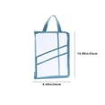 thumbnail image 3 of A4 Portable Folder Accordion Bag, ZZkhGO Multi Layer Large Capacity Test Paper Storage Bag, Secure Zipper Closure Plastic Organizer for Student Office Documents, Blue, 3 of 7