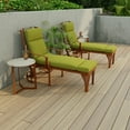 thumbnail image 2 of Jordan Manufacturing 72" x 22" Veranda Kiwi Green Solid Rectangular Outdoor Chaise Lounge Cushion with Ties and Hanger Loop, 2 of 12